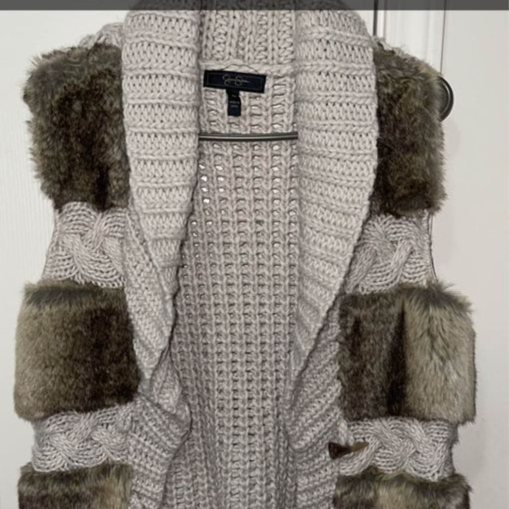 Jessica Simpson Faux Fur Vest